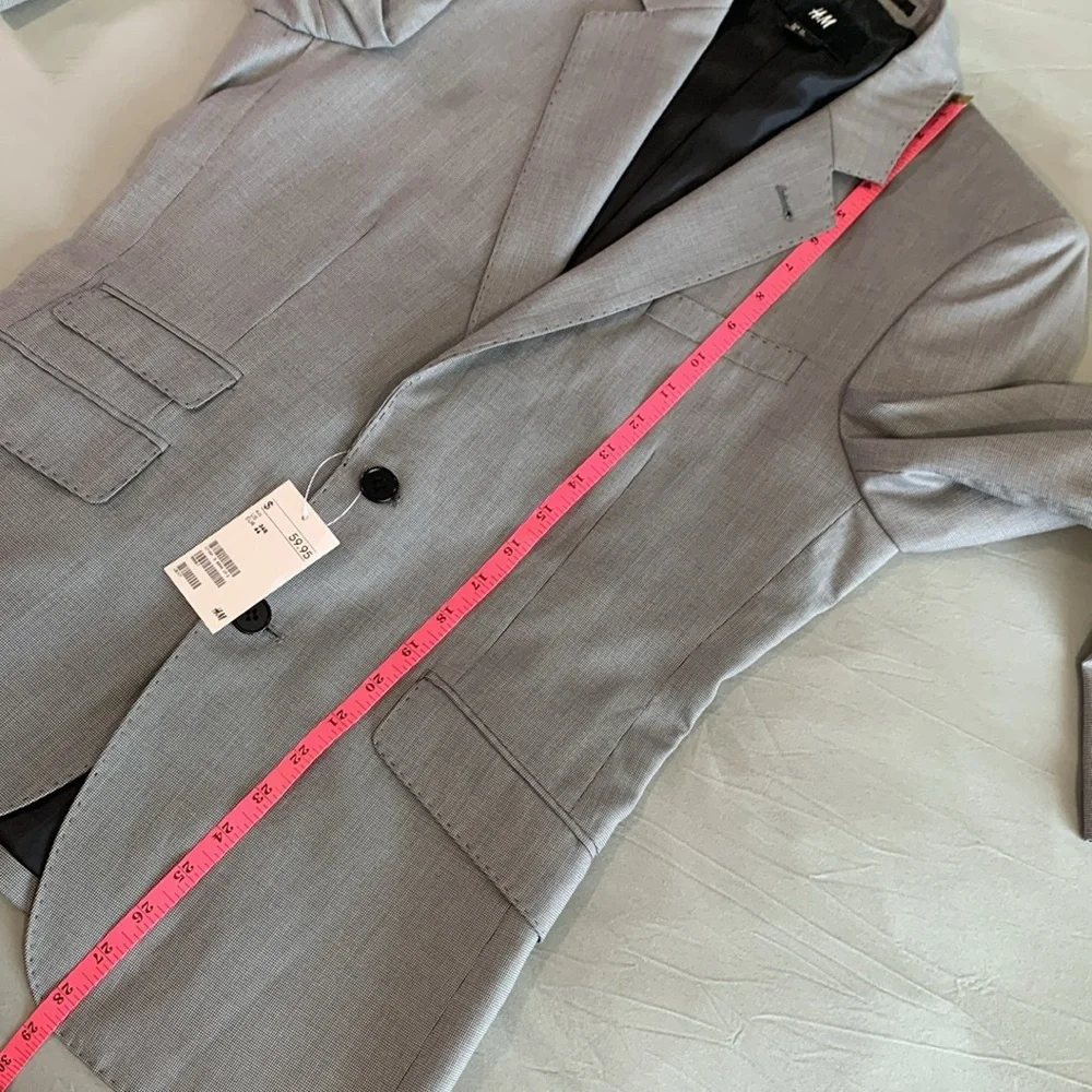 H&M Houndstooth Single Breasted Blazer